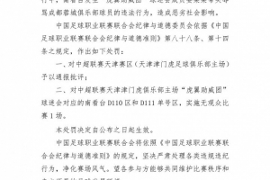 抵制赛场不文明行为！海港声明：热爱必须建立在尊重与文明之上