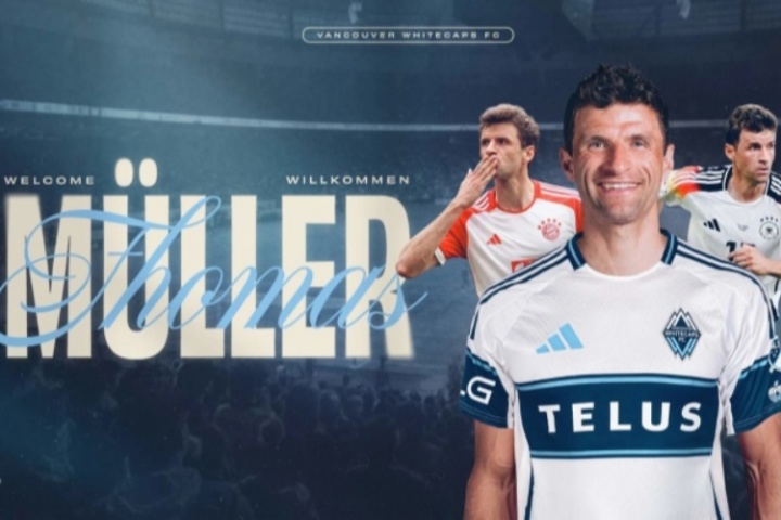 登陆美职联！官方：35岁托马斯-穆勒加盟温哥华白浪，签约2年
