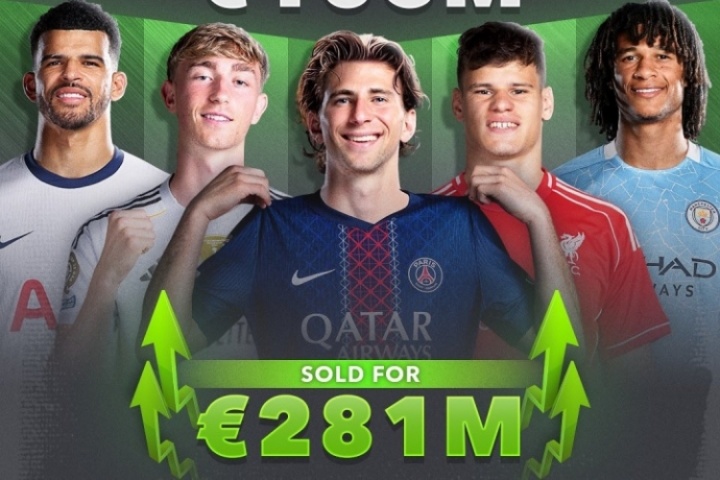 生财有道伯恩茅斯队史卖人前5总收入2.81亿 引进成本仅1.05亿