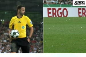 ESPN：勒沃库森德国杯首轮比赛因冰雹中断