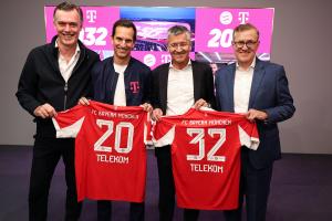 官方：拜仁与德国电信续约至2032年，据悉年赞助额6500万欧