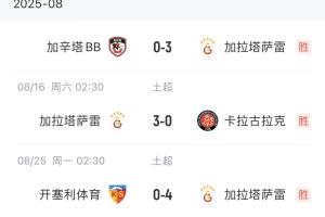 今夏签奥斯梅恩+萨内！加拉塔萨雷3连胜+进10球0丢球，冲击四连冠