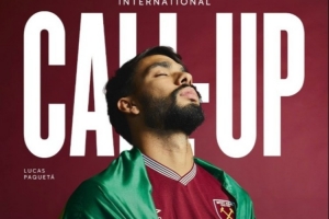 受安帅青睐！帕奎塔重返巴西国家队，西汉姆联晒海报庆祝