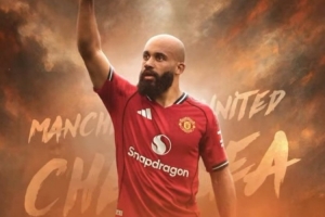 姆伯莫社媒晒个人海报，预热曼联主场迎战切尔西