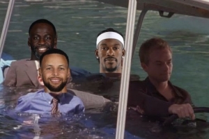 无作为！美媒吐槽邓利维：休赛期带着勇士众将各种玩水