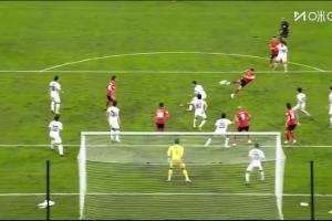 周定洋凌空抽射破门，蓉城1-0领先！