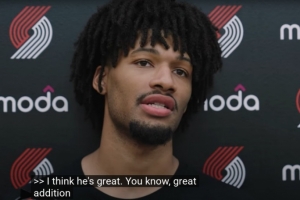 夏普：杨瀚森是球队很好的补充 虽然他还需时间适应但已经不错了