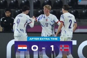 创造历史！挪威U20队1-0绝杀巴拉圭队，晋级世青赛8强将战法国